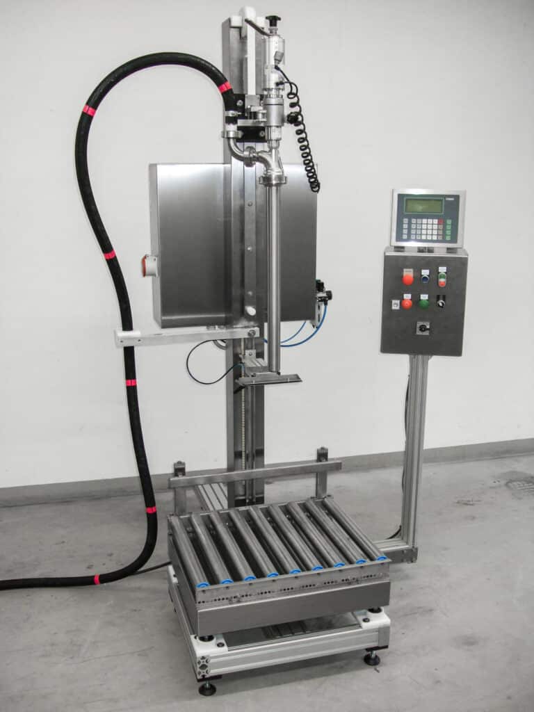 Waagefüller für große Gebinde wie Fässer